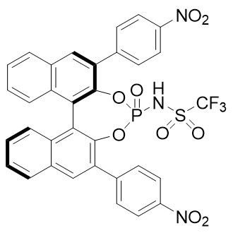 CAS:1010799-99-1|(11bR)-N-(2,6-Bis(4-nitrofenyl)-4-oxidodinafto[2,1-d:1',2'-f][1, 3,2]dioxafosfepin-4-yl)-1,1,1-trifluormetansulfonamid