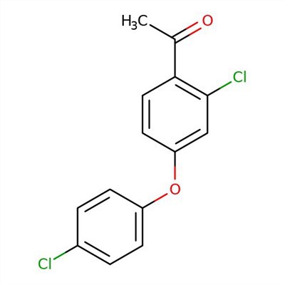 CAS:119851-28-4|1-[2-Klor-4-(4-klorfenoxi)fenyl]etan-1-on
