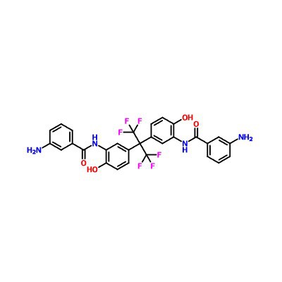 CAS:220426-92-6|N,N'-((perfluorpropan-2,2-diyl)bis(6-hydroxi-3,1-fenylen))bis(3- aminobensamid)